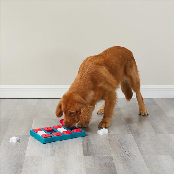 by Nina Ottosson Dog Brick Treat Puzzle Enrichment Toy, Level 2 Intermediate Gam - Picture 8 of 8